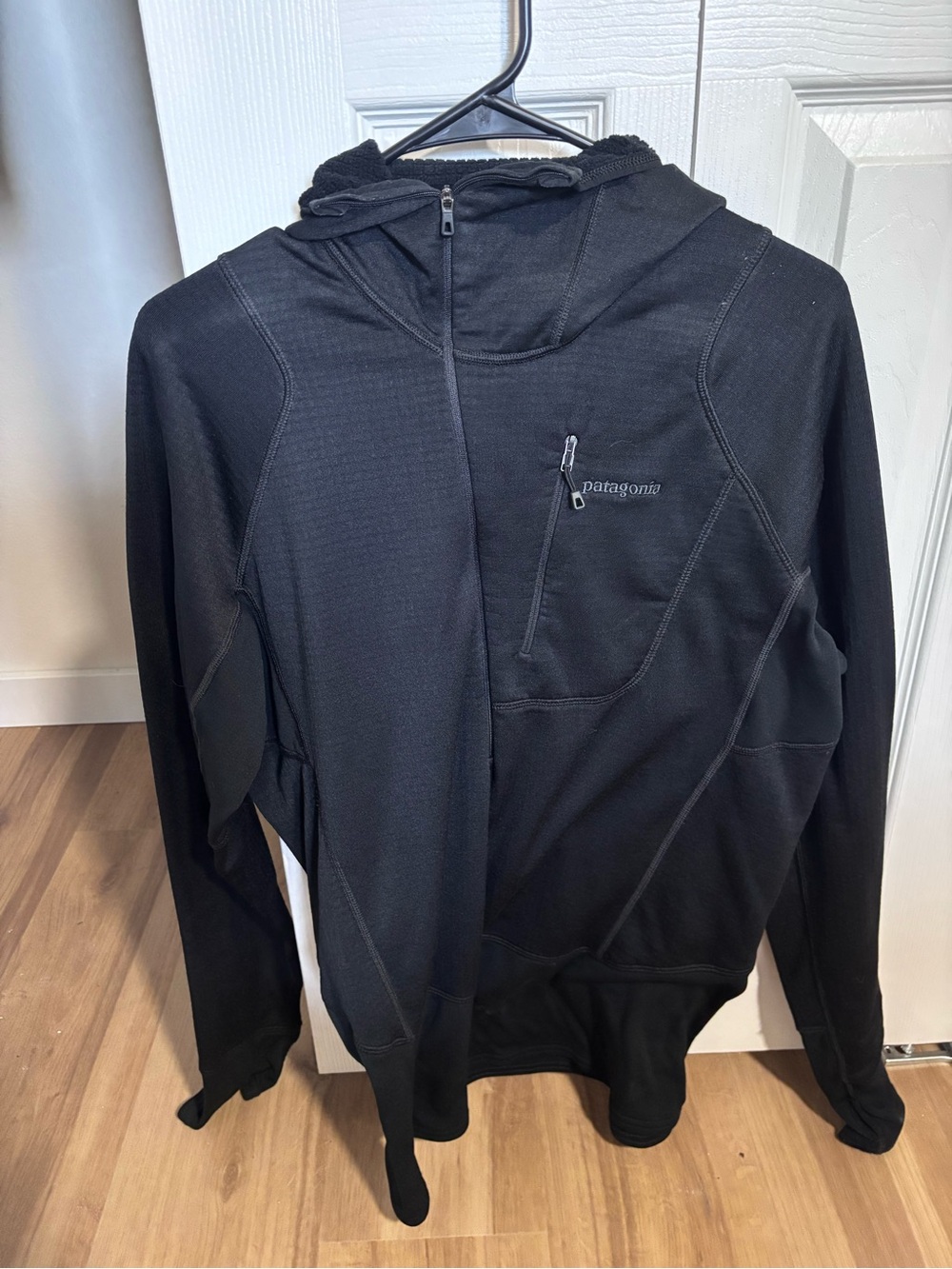 Patagonia Black Hooded Performance Jacket